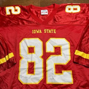 Vintage Iowa State Cyclones #82 Jersey Large In Zone Athletic Wear NCAA Football